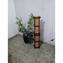 Ver mais imagens de Abajur de Chão Piso Luminária Rústico Japonês Oriental de 1 Metro de Altura Sala Quarto Madeira