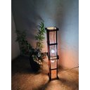 Ver imagem 4 de Abajur de Chão Piso Luminária Rústico Japonês Oriental de 1 Metro de Altura Sala Quarto Madeira