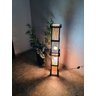 Abajur de Chão Piso Luminária Rústico Japonês Oriental de 1 Metro de Altura Sala Quarto Madeira - 3