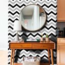 Ver imagem 1 de Papel de Parede Chevron Preto Cinza Claro