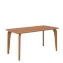 Ver imagem 2 de Mesa para Sala de Jantar 160cm sem Vidro Papaia Marrom/Cinamomo