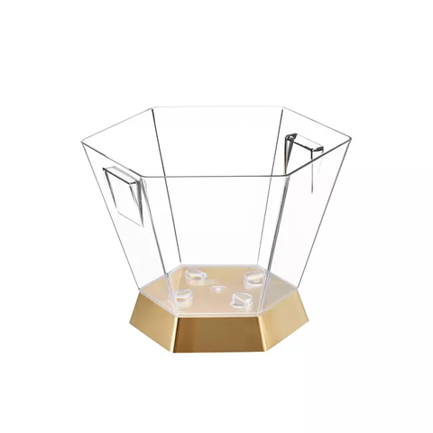 Champanheira Plástica Balde de Gelo Boccati 5 Garrafas 14,5l:dourado
