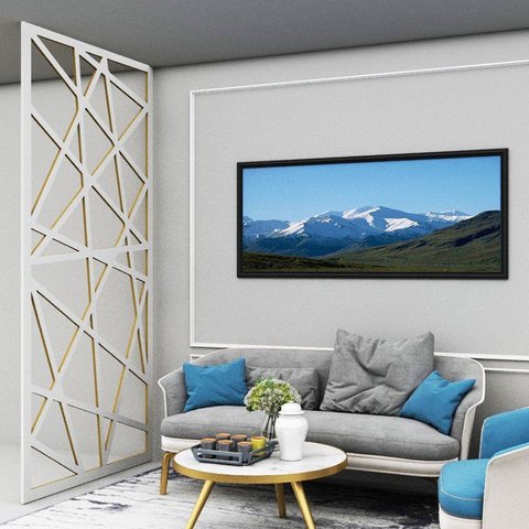 Painel Vazado Divisória Mdf Roma Branco Decore Painéis e Divisórias 0,60x2,20m
