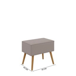 Poltrona Decorativa Luxor C/ Puff em Veludo Just Time - 6