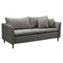Ver imagem 2 de Sofá Pequeno Namoradeira 2 Lugares 1,44m Living Kassia Linho Cinza Lansofbr