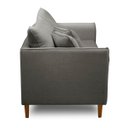 Ver imagem 5 de Sofá Pequeno Namoradeira 2 Lugares 1,44m Living Kassia Linho Cinza Lansofbr