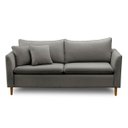 Ver imagem 3 de Sofá Pequeno Namoradeira 2 Lugares 1,44m Living Kassia Linho Cinza Lansofbr