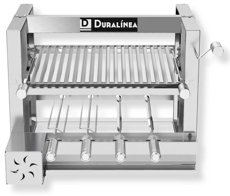 Churrasqueira Elevatória com Kit e 4 Espetos + Grelha Parrilha - Duralínea DURALÍNEA churrasqueira,  - 2