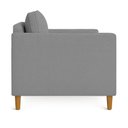 Ver imagem 5 de Kit 02 Poltronas Decorativa Milena Linho Cinza Pés de Madeira - Pallazio