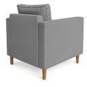 Ver imagem 6 de Kit 02 Poltronas Decorativa Milena Linho Cinza Pés de Madeira - Pallazio
