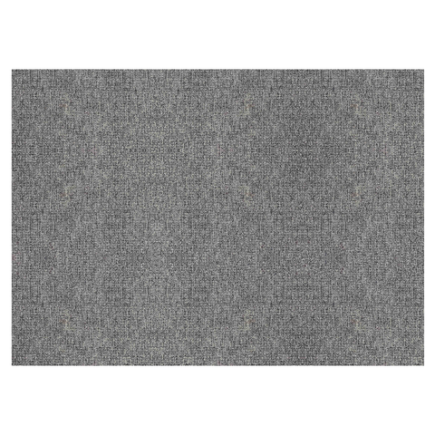 Tapete Retangular Suíça Linha Jacquard Cinza 71% Algodão 29% Poliéster Base Antiderrapante Elegância