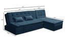 Ver imagem 5 de Sofá Cama King 5 Lugares 2,70m Alice Suede Azul Adonai Estofados