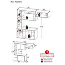 Ver imagem 4 de Cozinha Compacta Multimóveis Sofia Fg2004 Com Armário E Balcão Preta