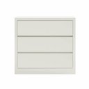 Ver imagem 4 de Cômoda 90cm c/ 3 Gavetas Dalla Costa 100% MDF Cor:Off White