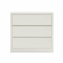 Ver imagem 6 de Cômoda 90cm c/ 3 Gavetas Dalla Costa 100% MDF Cor:Off White