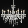 Lustre Candelabro com Cristais 8 Braços LU016/8.67CL Mais Luz - 1