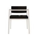 Ver imagem 6 de Poltrona Noah Fixa C/4 Pés 78 X 60,5 X 60,5 Cm Pés Brancos. Courino Preto Courino Preto