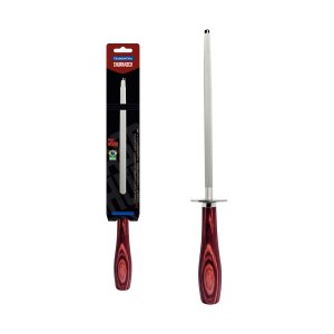 Chaira em Aço Inox e Cabo Vermelho Polywood - Tramontina