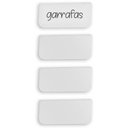 Ver imagem 1 de Kit 40 Placas Identificadoras 5,5x2,5cm para Caixa Organizadora Etiqueta Encaixe Branca ou