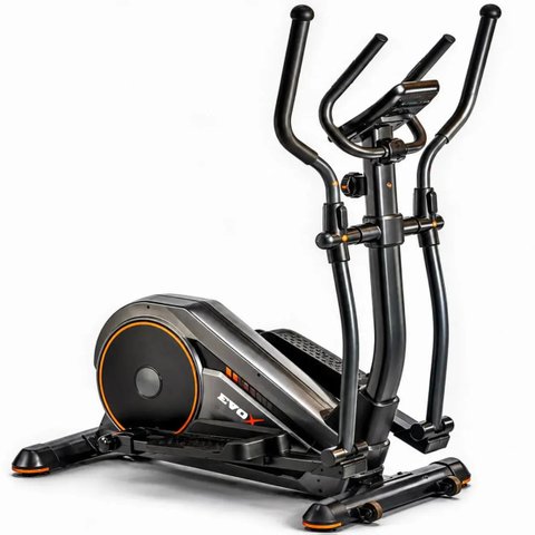 Elíptico Magnético Evox E8620 Passada 38 cm Disco 5 kg 8 Níveis Suporta 120kg