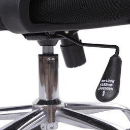 Cadeira Giratória Baixa Office Tok Preto Base Rodízio Cromado - 4 Cadeira Giratória Baixa Office Tok Preto Base Rodízio Cromado - 4