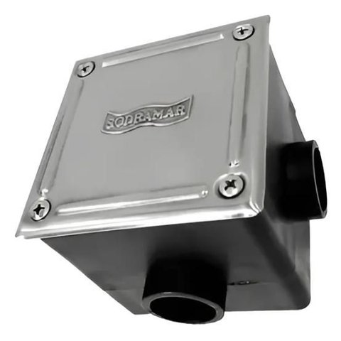Caixa de Passagem Plastica com Tampa Inox 593 So00593