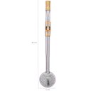 Ver imagem 2 de Bomba Pingente Chimarrão Aço Inox 304 Ouro 18k Inteira Brasão
