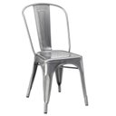 Ver imagem 1 de Cadeira Iron Tolix - Industrial - Aço Galvanizado - Vintage - Metal Natural
