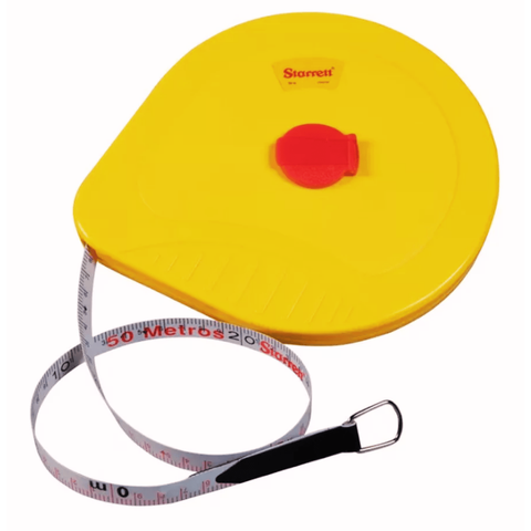 Trena Longa Arco Fechado c/ Fita Fibra de Vidro 50m Starrett