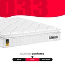 Ver imagem 4 de Cama Box Bege Viúva + Colchão Life D33 Pillow Top Branco - 61x128x188cm - e-Shop Casa