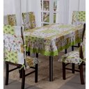 Ver imagem 1 de Kit Toalha de Mesa Retangular Melissa com Capas de Cadeira 07 Peças
