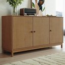 Ver imagem 1 de Buffet Aparador Vitalis Moderno 3 Portas Madeira Maciça 160cm Marrom Mpozenato