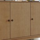 Ver imagem 4 de Buffet Aparador Vitalis Moderno 3 Portas Madeira Maciça 160cm Marrom Mpozenato
