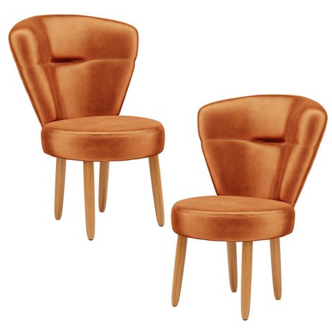Kit 2 Cadeiras Decorativa para Penteadeira Maquiagem Sala de Jantar Confortável Resistente