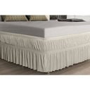 Ver imagem 1 de Saia para Cama Box Solteiro Malha Adomes > Palha > Unica