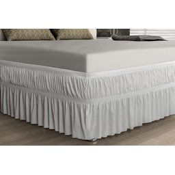Saia para Cama Box King Malha Adomes Branco - 1