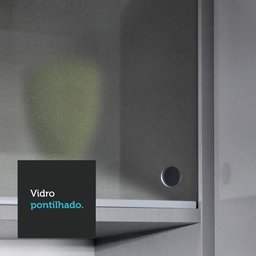 Armário De Cozinha Compacta 120cm Cinza Nice 02 Cinza - 6 Armário De Cozinha Compacta 120cm Cinza Nice 02 Cinza - 6