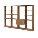 Ver imagem 3 de Guarda-Roupas Closet Modulado Alasca 240cm 4 Peças com 2 Gavetas e Cabideiros Freijó Carraro