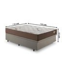 Ver imagem 2 de Base Box Baú Casal 138x188 Linho Bege com Colchão Relax Adorabile Molas Ensacadas