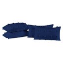 Ver imagem 1 de Kit 04 Almofadas Cheias Poppy 60cm X 30cm Cor Azul Marinho