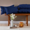 Ver imagem 2 de Kit 04 Almofadas Cheias Poppy 60cm X 30cm Cor Azul Marinho
