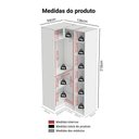 Ver imagem 4 de Guarda-roupa Modulado de Canto 3 Portas com Espelhos Branco Neo Madesa Branco