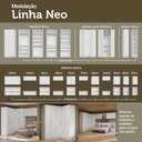 Ver imagem 3 de Guarda-roupa Modulado de Canto 3 Portas com Espelhos Branco Neo Madesa Branco