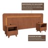 Cabeceira Casal Queen com 2 Mesas de Cabeceira Led 3000k e Tomadas 100% Mdf Mabel - 9