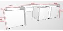 Ver imagem 3 de Mesinha com 3 Baús com Rodízios Organizador Brinquedos Infantil em MDF