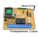 Ver imagem 2 de Placa Central de Comando Motor Portão Rossi Mx30 Kx30fs + 2 Controles 3 Canais com Clip de Fixação P
