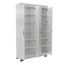 Ver imagem 3 de Guarda Roupas 4 Portas Multiuso 109cm Ditália