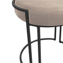 Ver mais imagens de Kit 02 Puff Love Suede Base Preto Bege