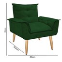 Ver imagem 6 de Poltrona Opala Apolo para Amamentação Decorativa Tecido Suede Para, Quarto,sala de Estar, Recepção P