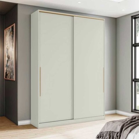 Guarda Roupa Selleto 02 Portas Deslizantes Todo em Mdf Henn